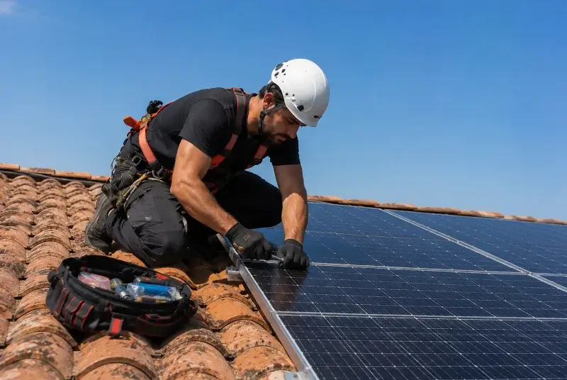 Maintenance et monitoring de panneaux solaires à Anduze